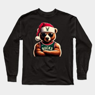 Milwaukee Bucks Christmas Long Sleeve T-Shirt